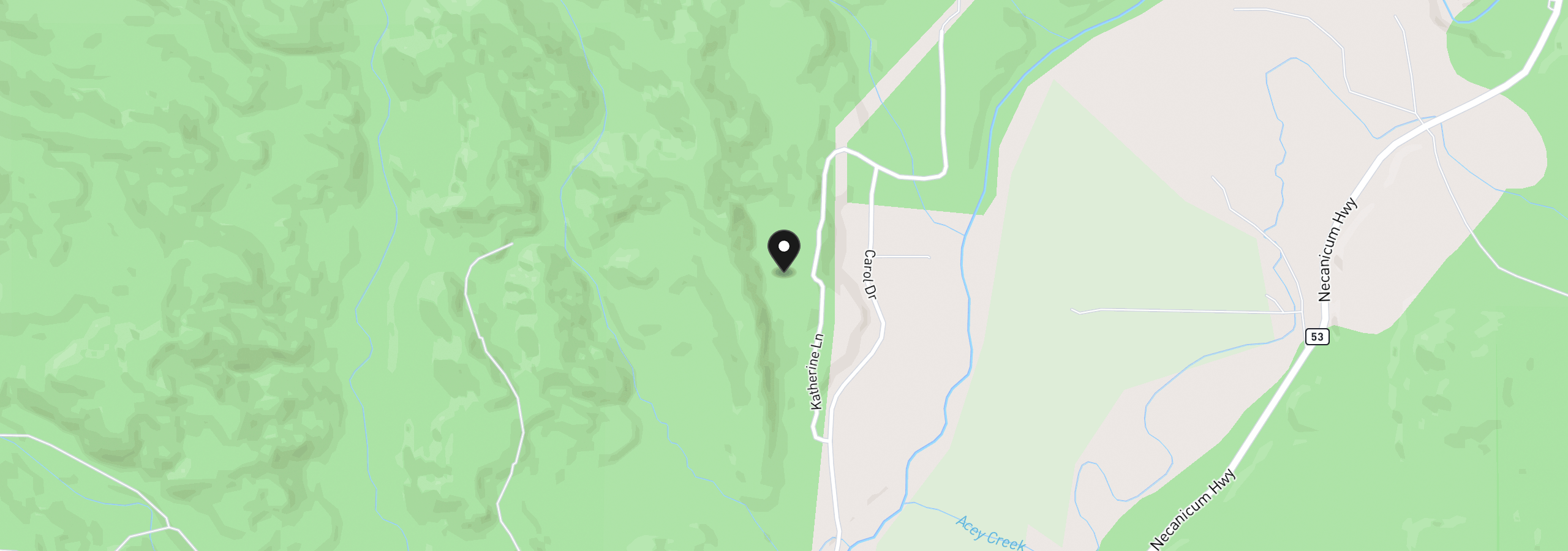 Map showing the location of 44450 Katherine Ln, Nehalem, OR 97131