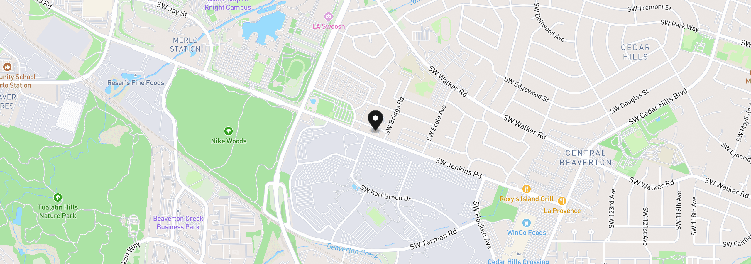 Map showing the location of 13875 SW Meridian St 422, Beaverton, OR 97005