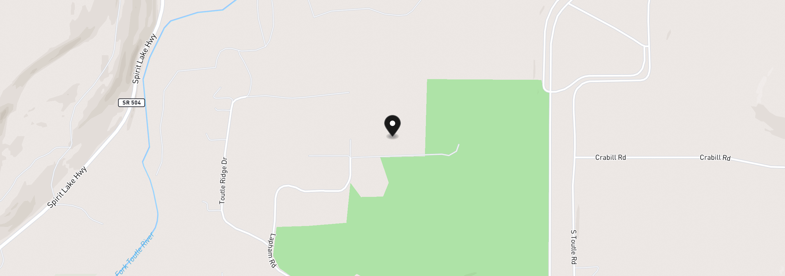 Map showing the location of 193 Mask Ln, Toutle, Wa 98649