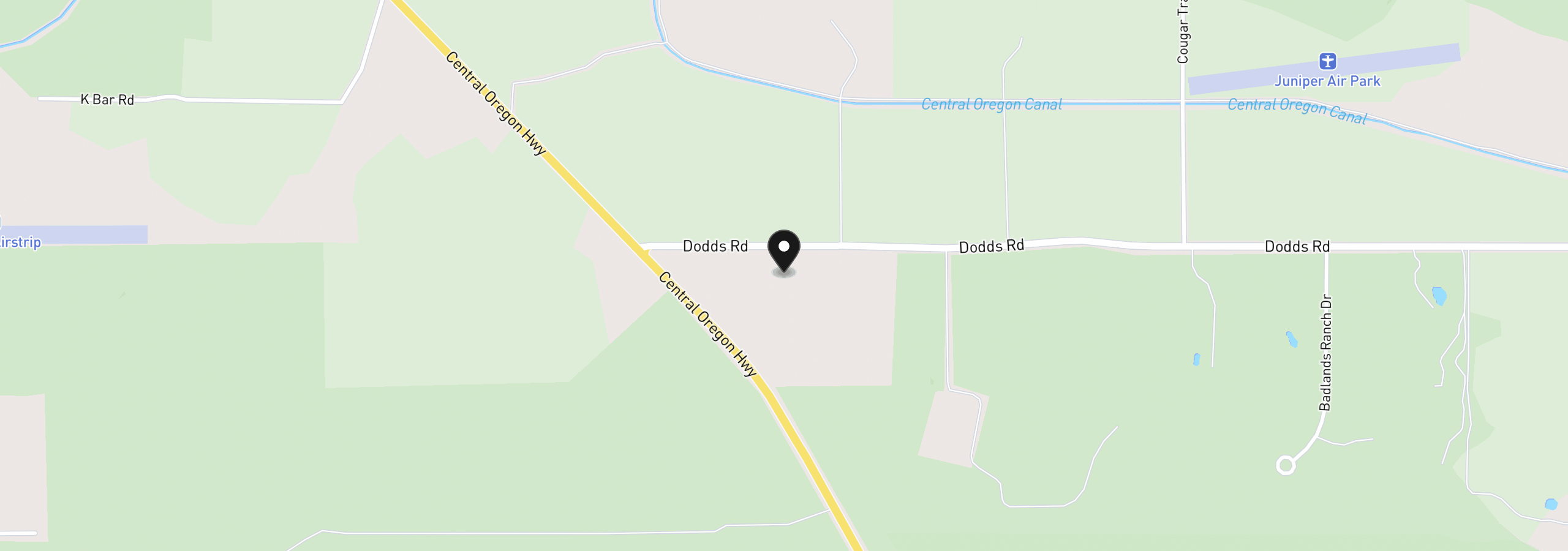 Map showing the location of 23755 Dodds Rd, Bend, OR 97701