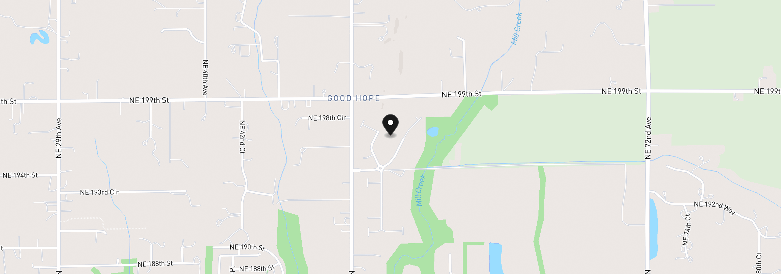 Map showing the location of 19101 NE 52nd Ave, Vancouver, Wa 98686