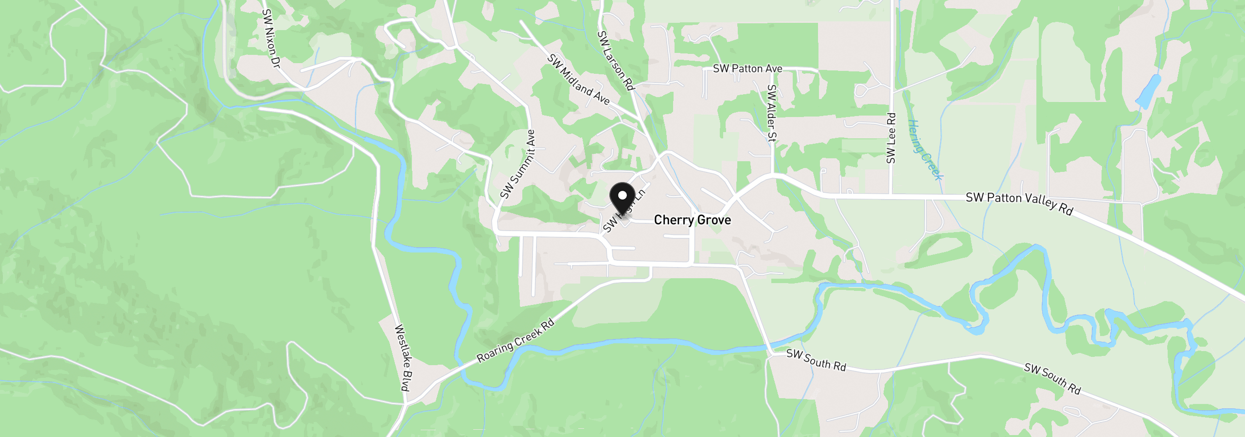 Map showing the location of 55330 SW Lovegren Dr, Gaston, OR 97119