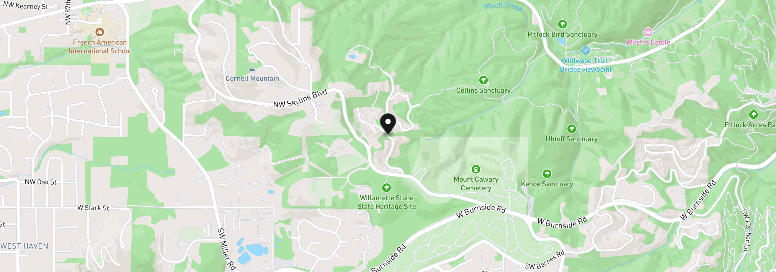 Map showing the location of NW Royal - Lot 2 Blvd, Portland, OR 97210