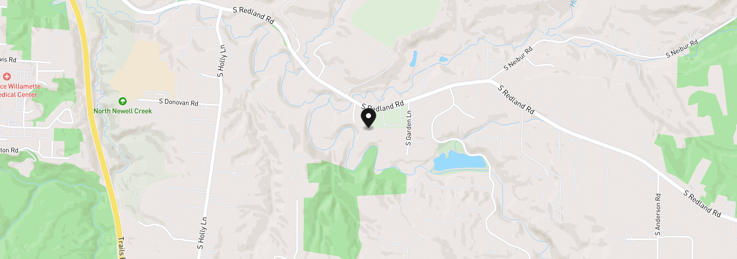 Map showing the location of 17385 S Archaic Ct, Oregon City, OR 97045