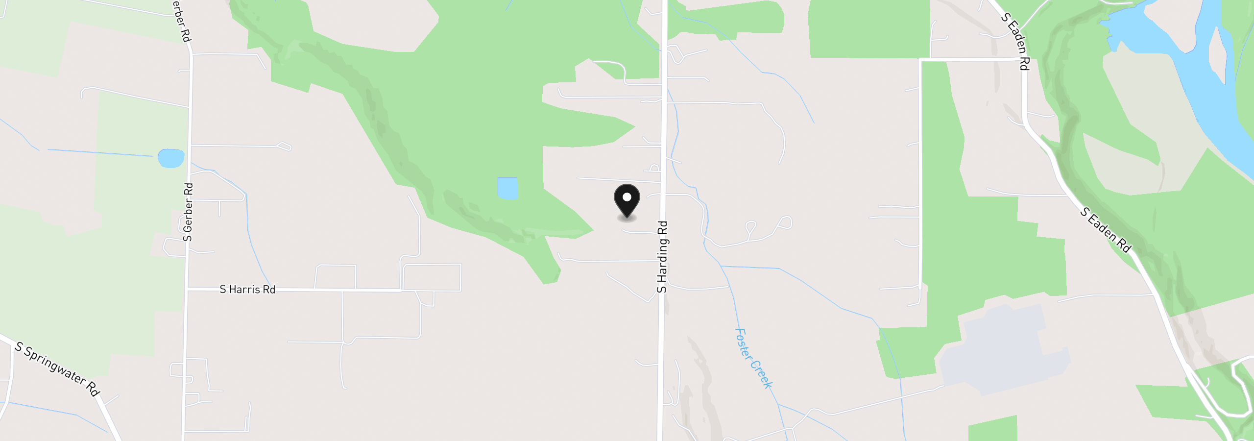 Map showing the location of 16695 S Harding Rd, Oregon City, OR 97045