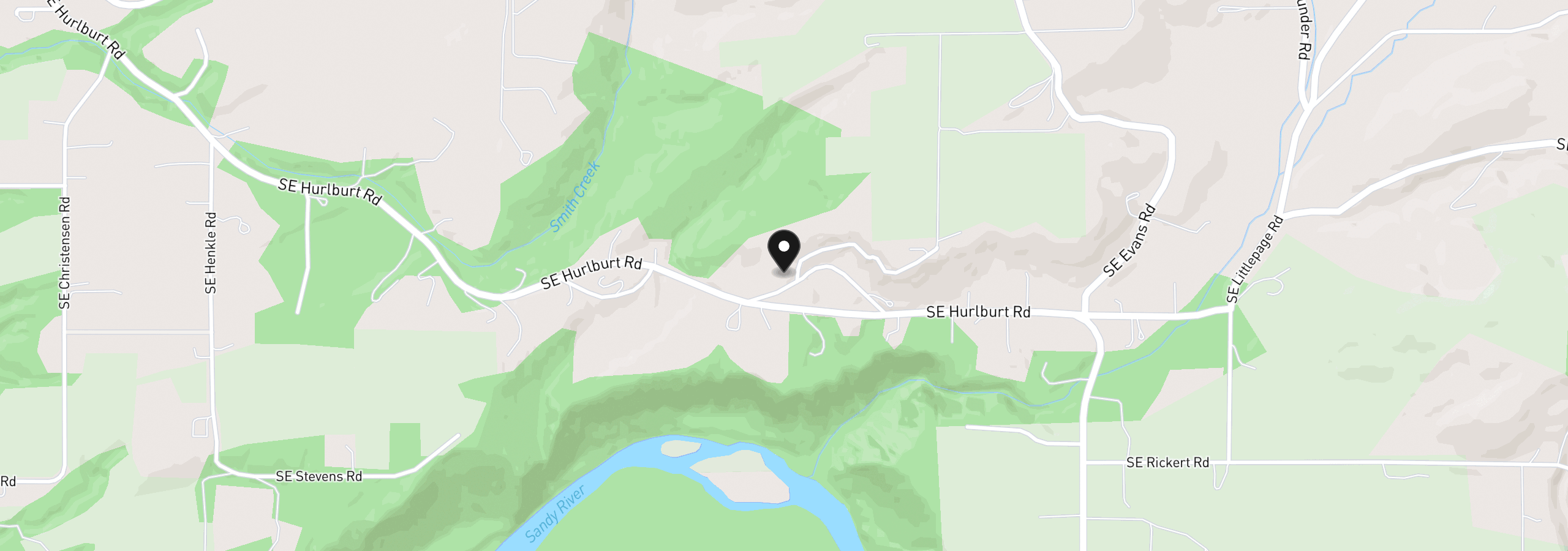 Map showing the location of 35137 SE Ellis Rd, Corbett, OR 97019