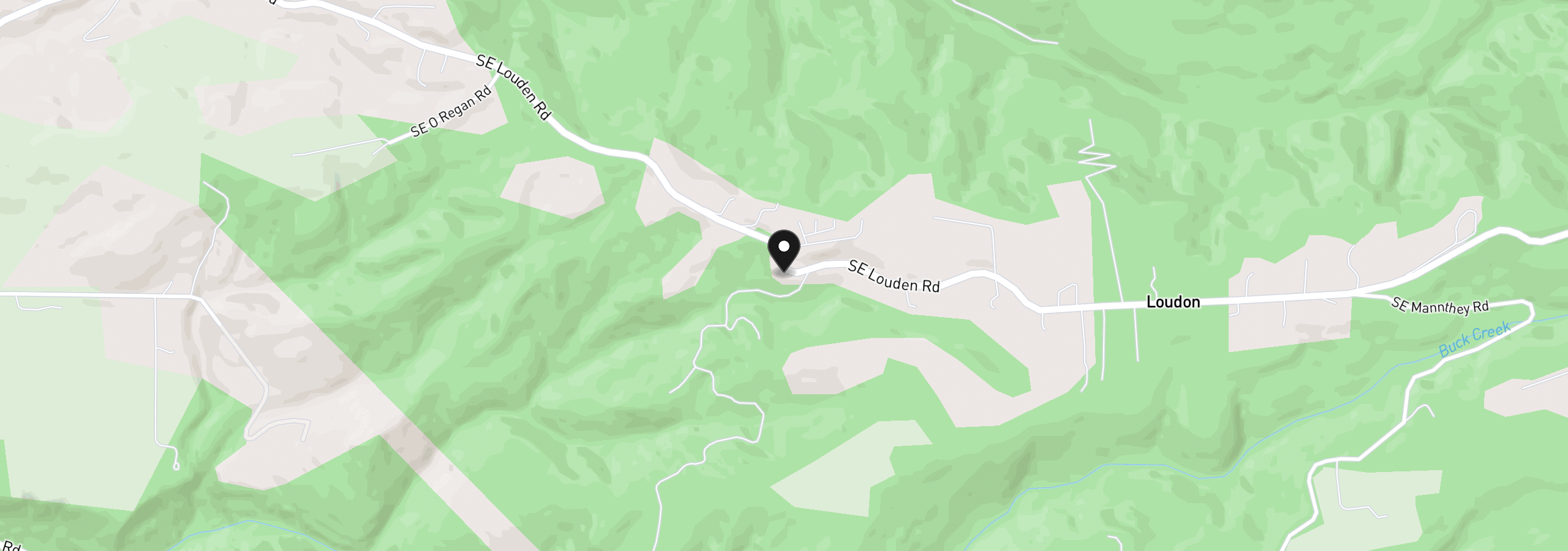 Map showing the location of 39820 SE Louden Rd, Corbett, OR 97019