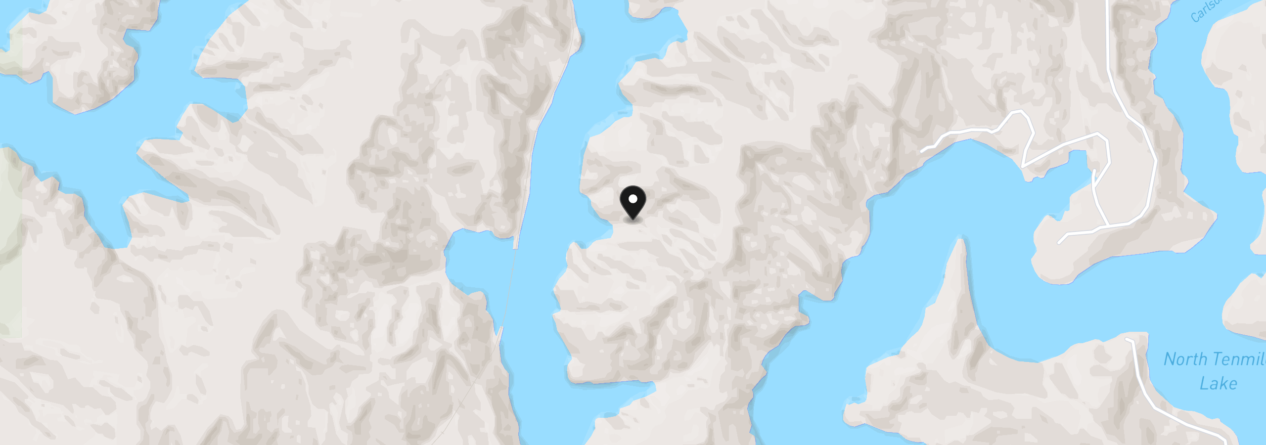Map showing the location of 1523 N Tenmile, Lakeside, OR 97449