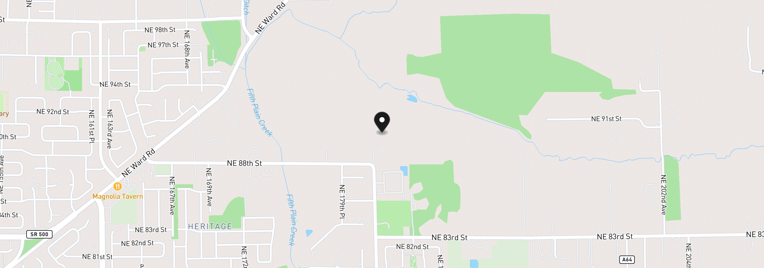 Map showing the location of 168635000 182nd Ave, Vancouver, Wa 98682