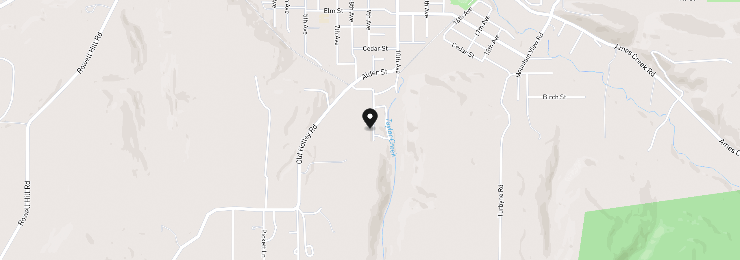 Map showing the location of 370 Boulder Ridge Dr, Sweet Home, OR 97386