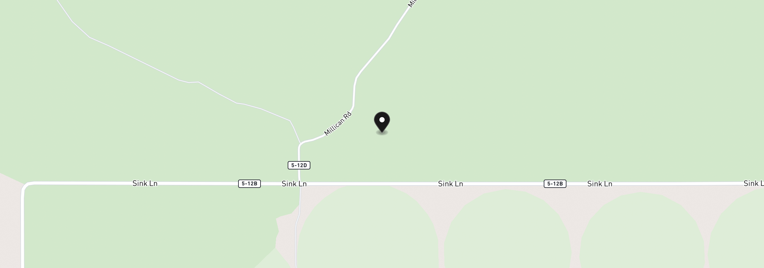 Map showing the location of 0 County Rd 5-12 B, Christmas Valley, OR 97641