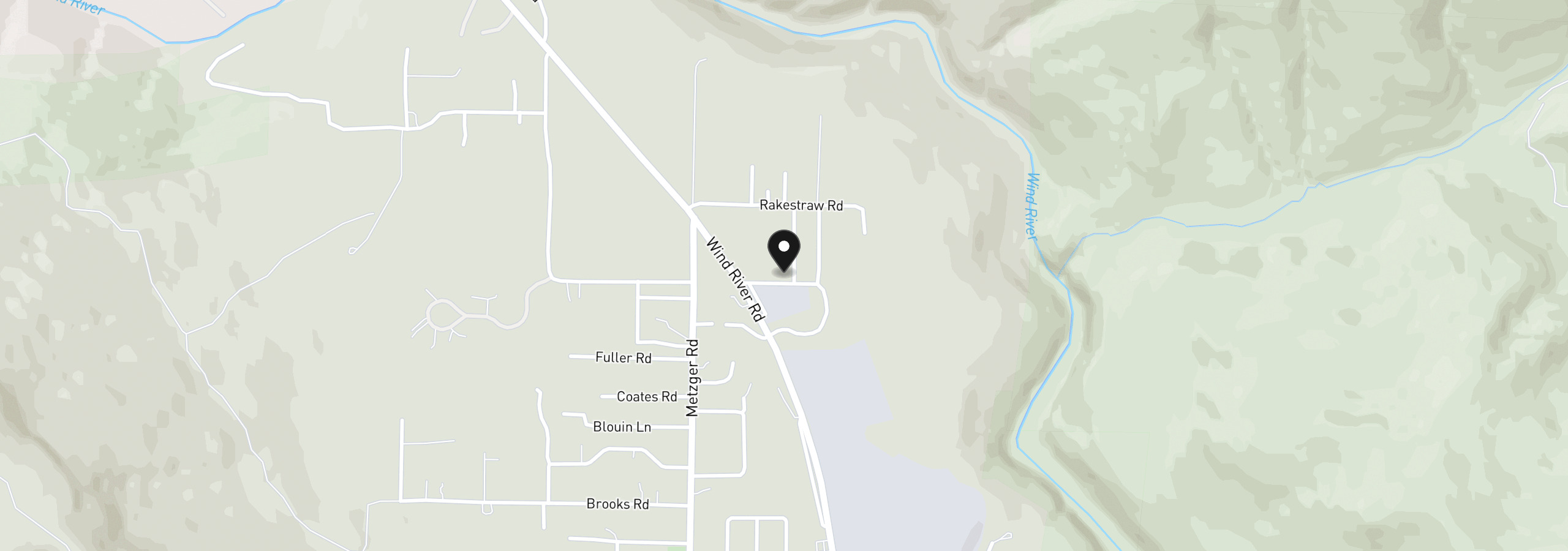 Map showing the location of 252 Estabrook Rd, Carson, Wa 98610