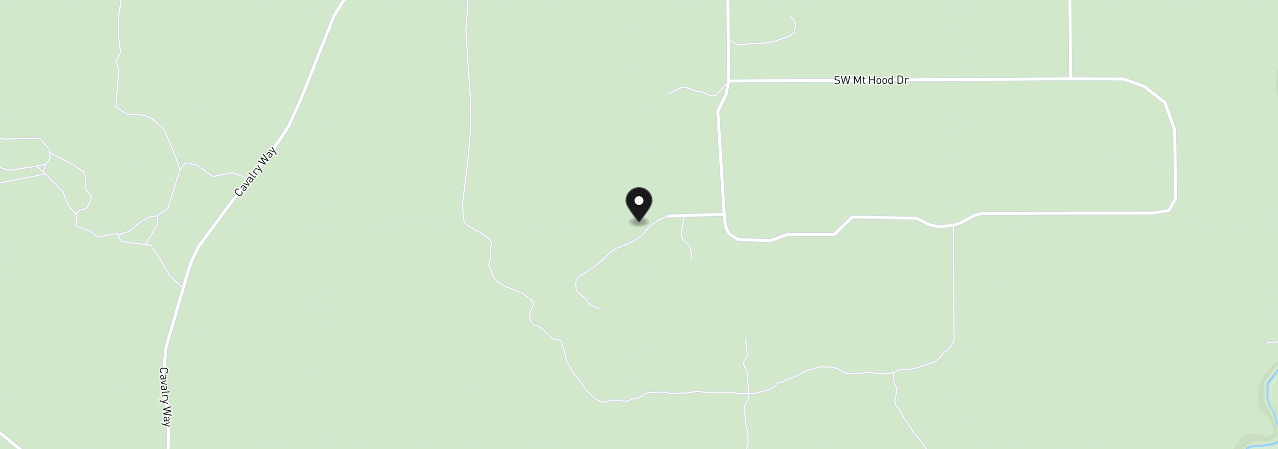 Map showing the location of 18853 SW Sisters Pl, Powell Butte, OR 97753