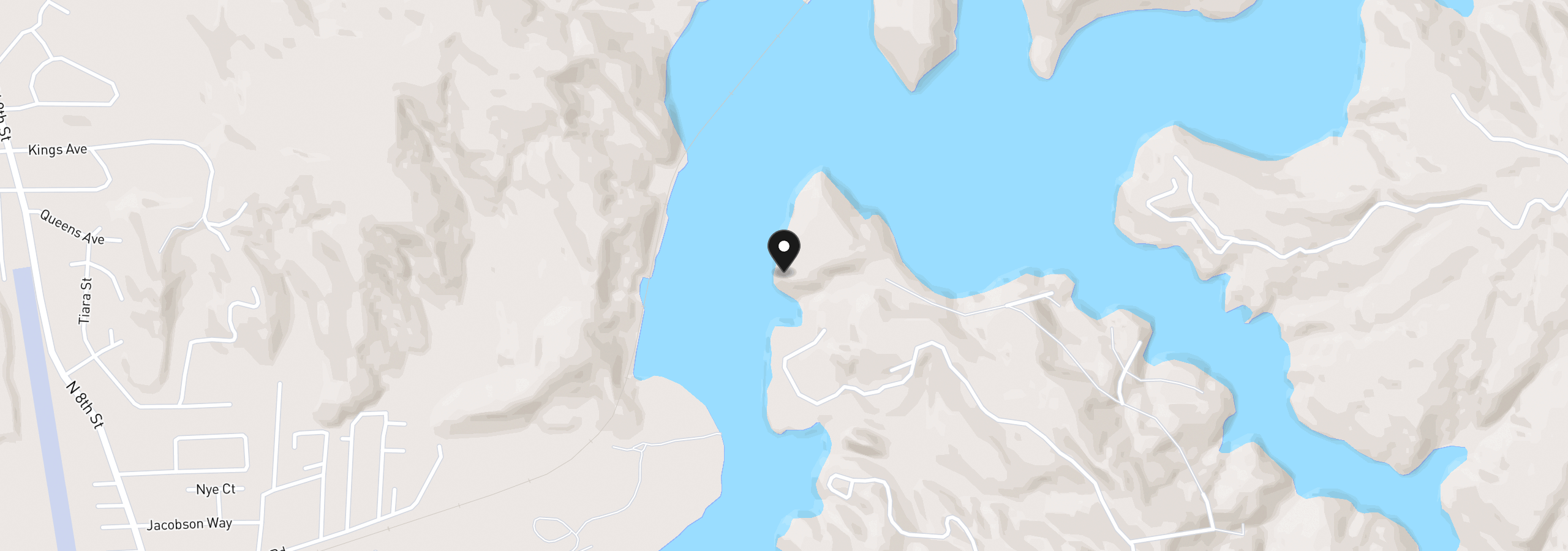 Map showing the location of 72294 Potlatch Rd, Lakeside, OR 97449