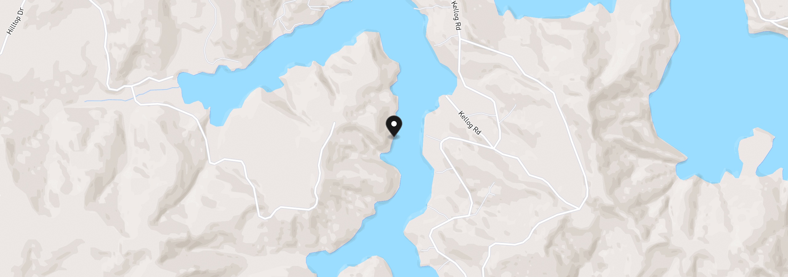 Map showing the location of 2637 S Tenmile, Lakeside, OR 97449