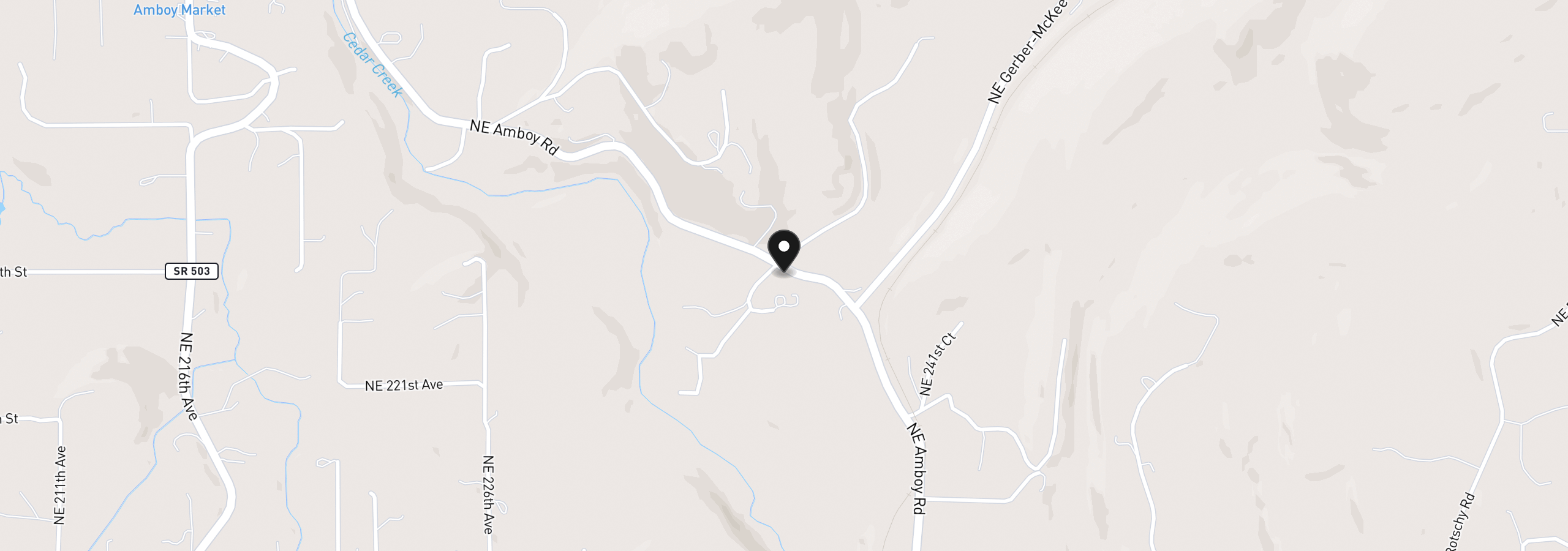 Map showing the location of 38908 NE Amboy Rd, Yacolt, Wa 98675