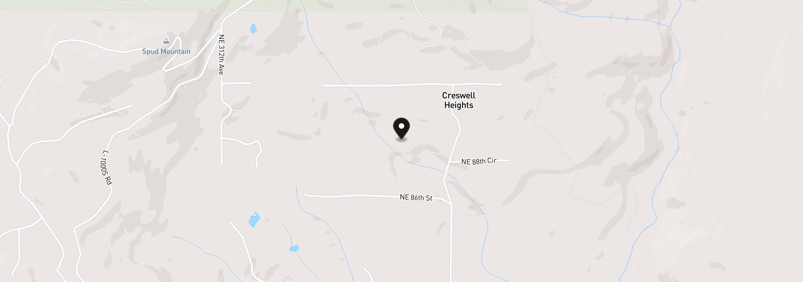 Map showing the location of NE 94 St 41, Camas, Wa 98607