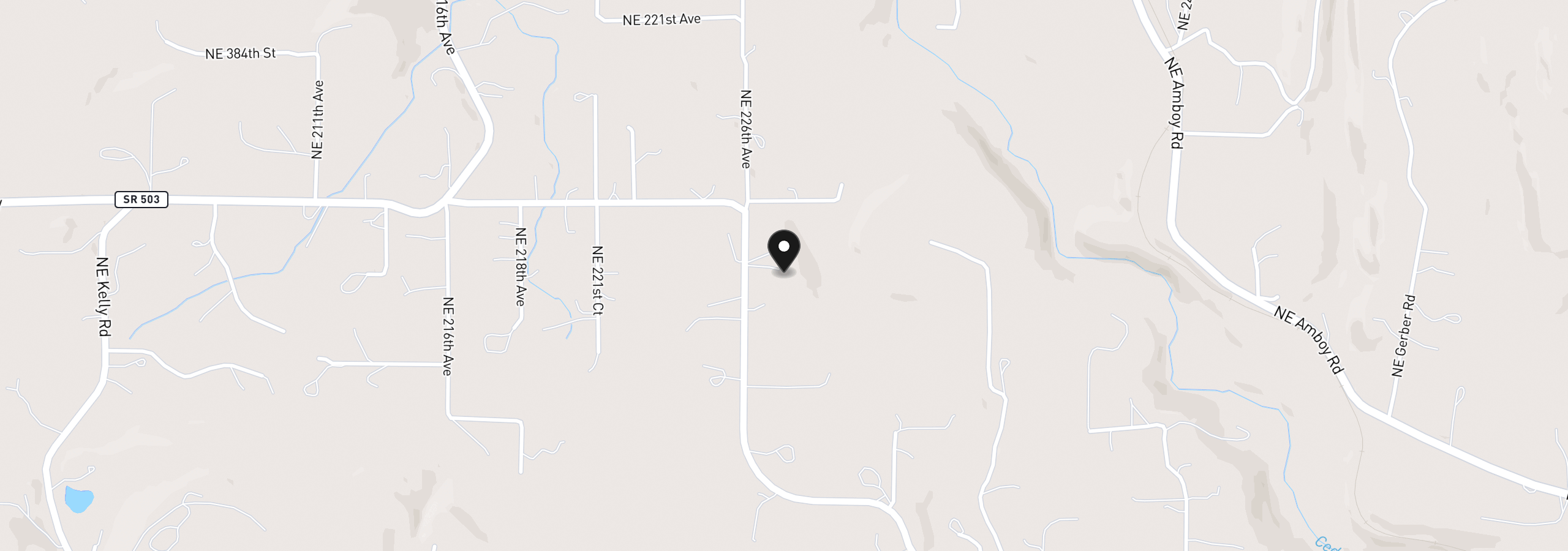 Map showing the location of 22630 NE Worthington Rd, Yacolt, Wa 98675