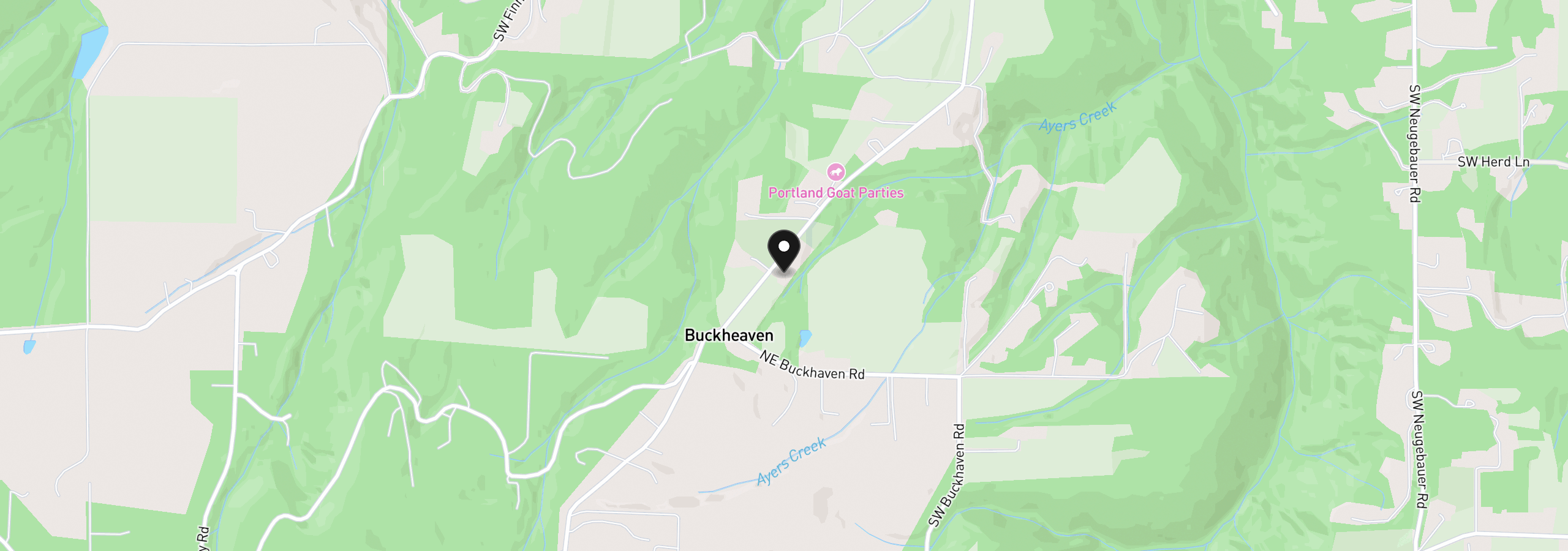 Map showing the location of 19628 SW McCormick Hill Road, Hillsboro, OR 97123