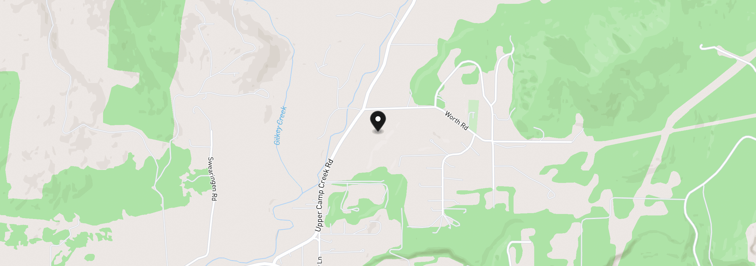 Map showing the location of Worth, Springfield, OR 97478