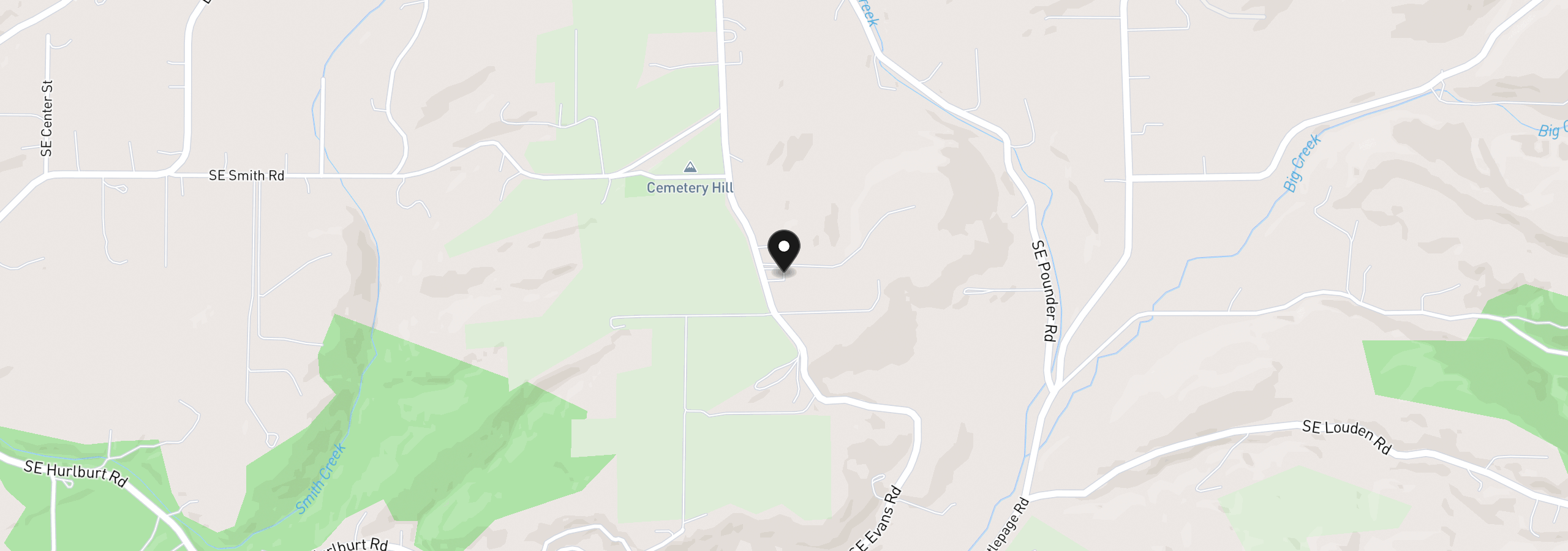 Map showing the location of 914 SE Evans Rd, Corbett, OR 97019