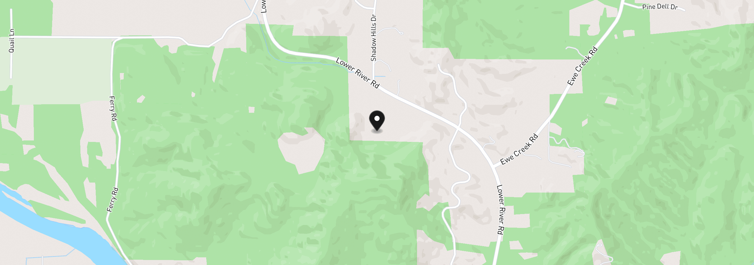 Map showing the location of 10511 Lower River Rd, Grants Pass, OR 97526