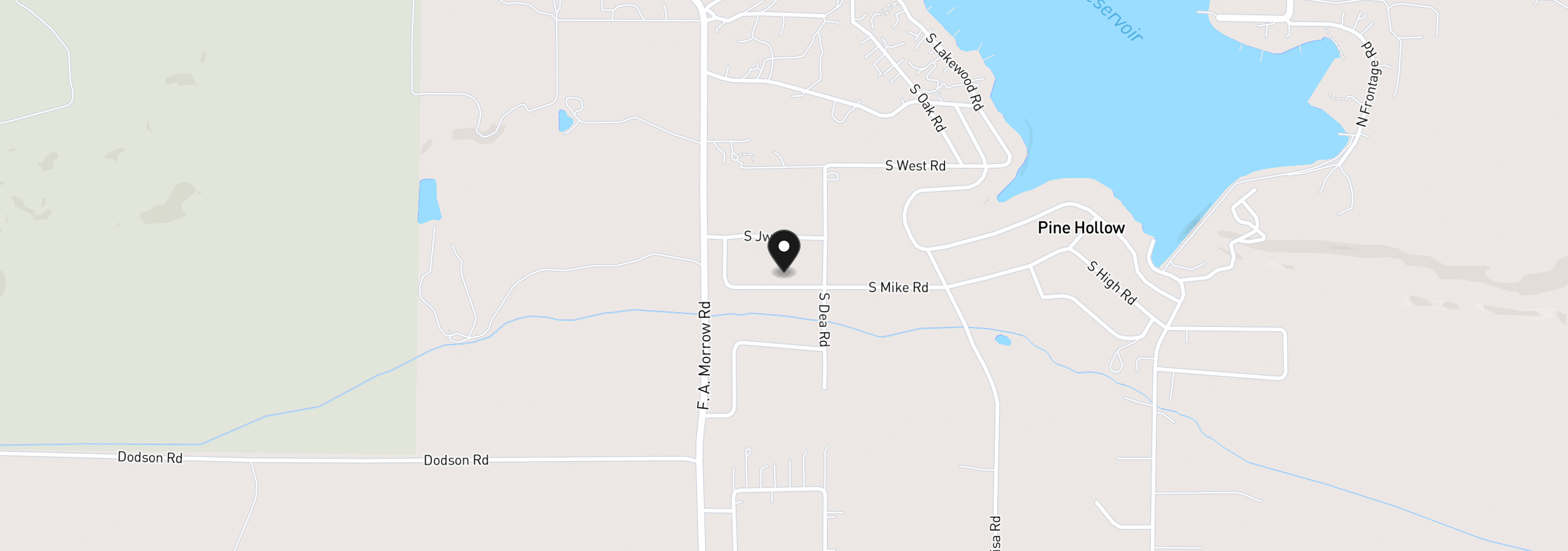 Map showing the location of 245 S Mike Rd, Tygh Valley, OR 97063