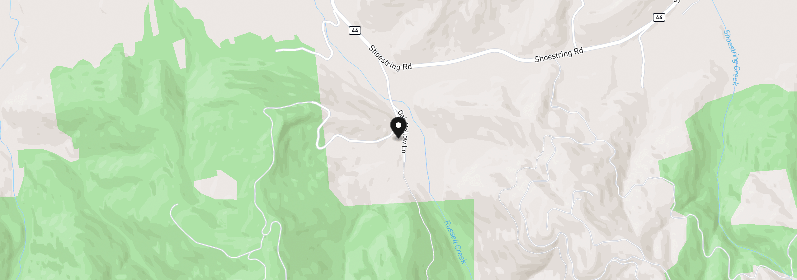 Map showing the location of 181 Oak Hollow Ln, Riddle, OR 97469