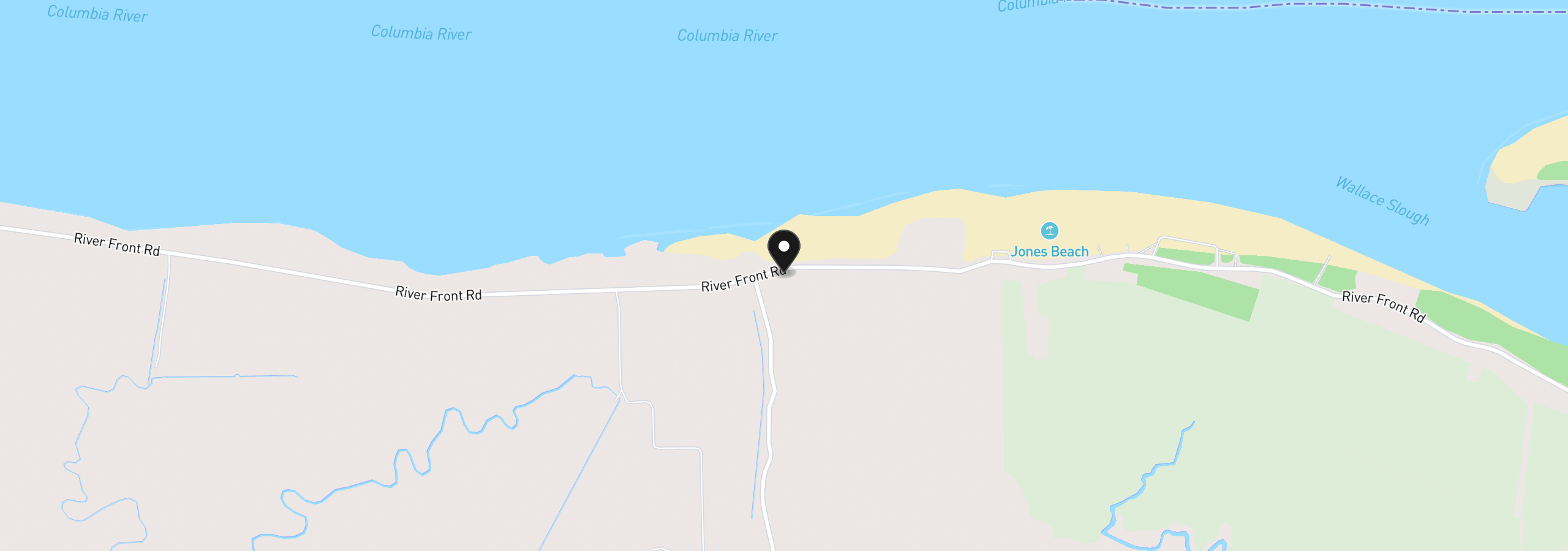 Map showing the location of 12374 River Front Rd, Clatskanie, OR 97016