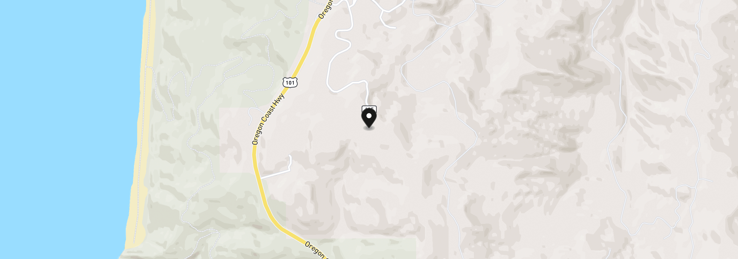 Map showing the location of 27286 Eighty Acres Rd, Gold Beach, OR 97444