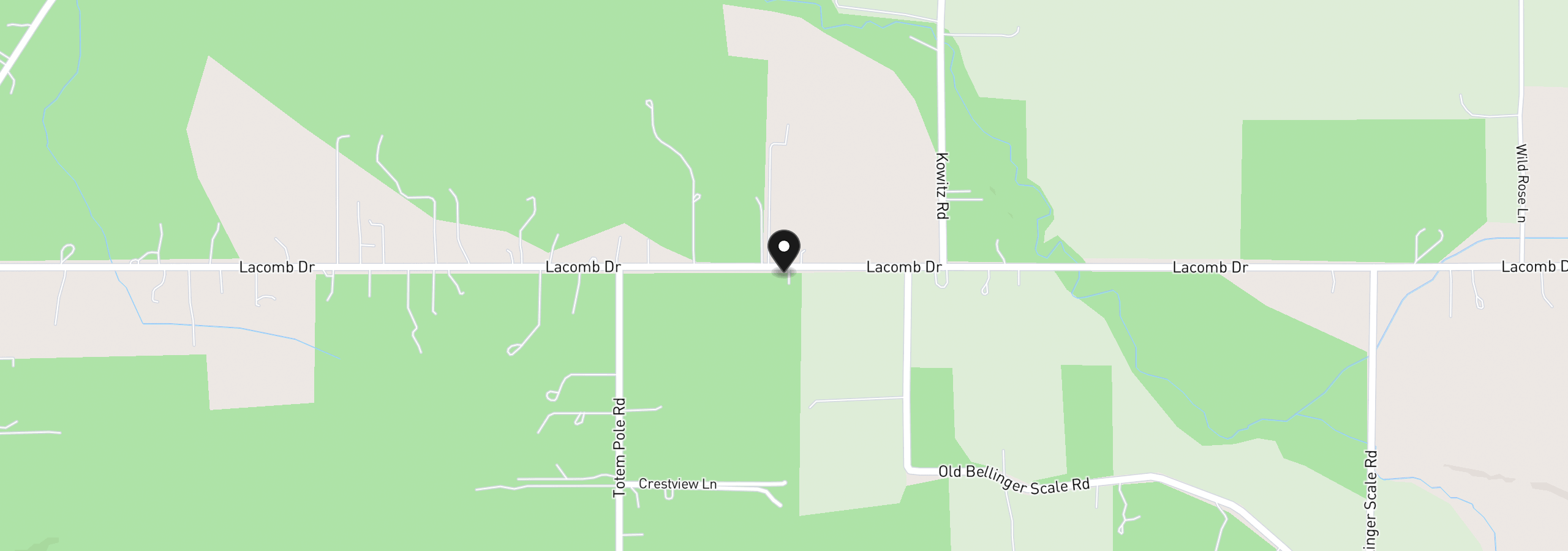 Map showing the location of 40028 Lacomb Dr, Lebanon, OR 97355