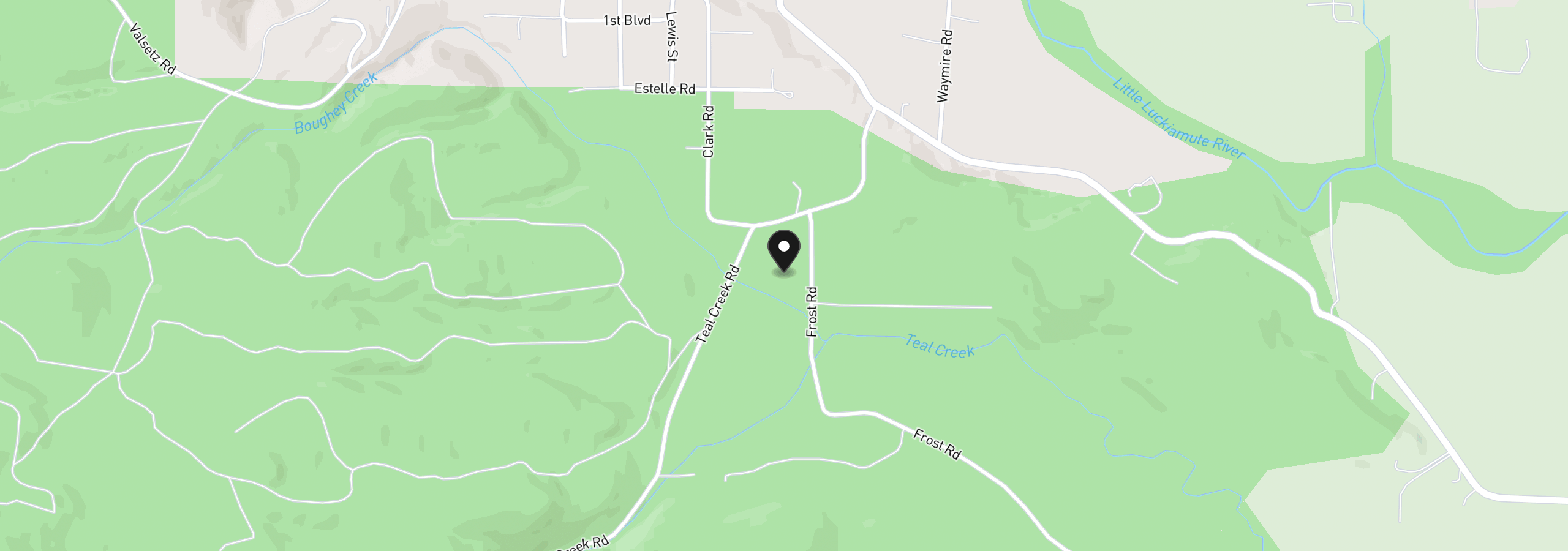 Map showing the location of 0 Frost Rd, Dallas, OR 97338
