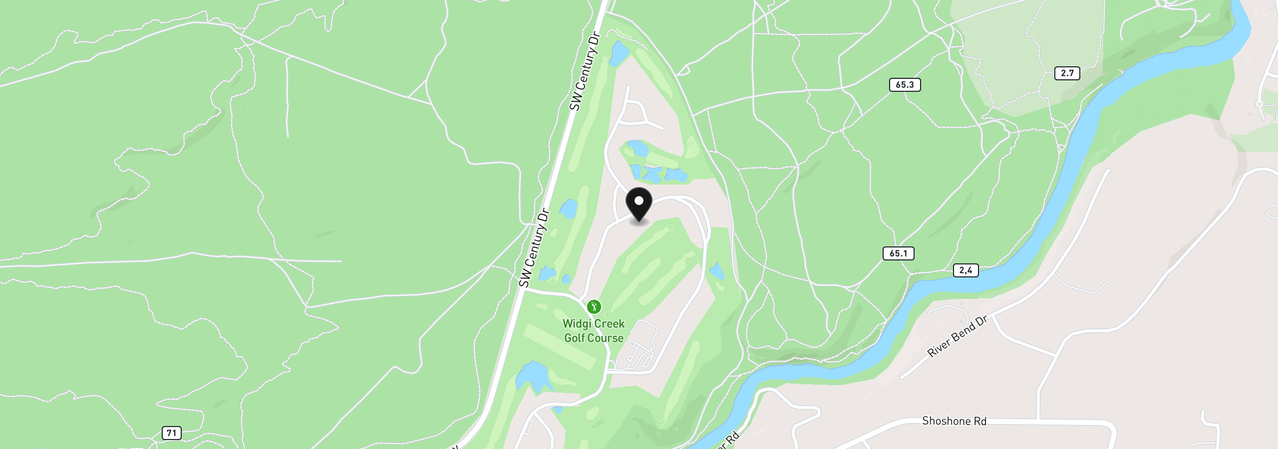 Map showing the location of 60726 Golf Village Loop, Bend, OR 97702