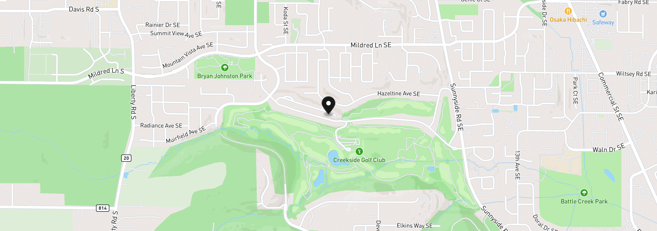 Map showing the location of 620 Inverness Ct, Salem, OR 97306