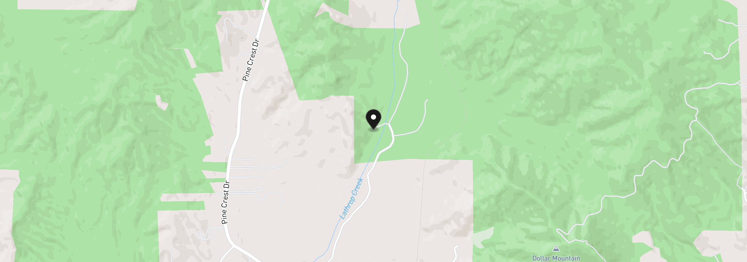 Map showing the location of 780 Pinecrest Dr, Grants Pass, OR 97526