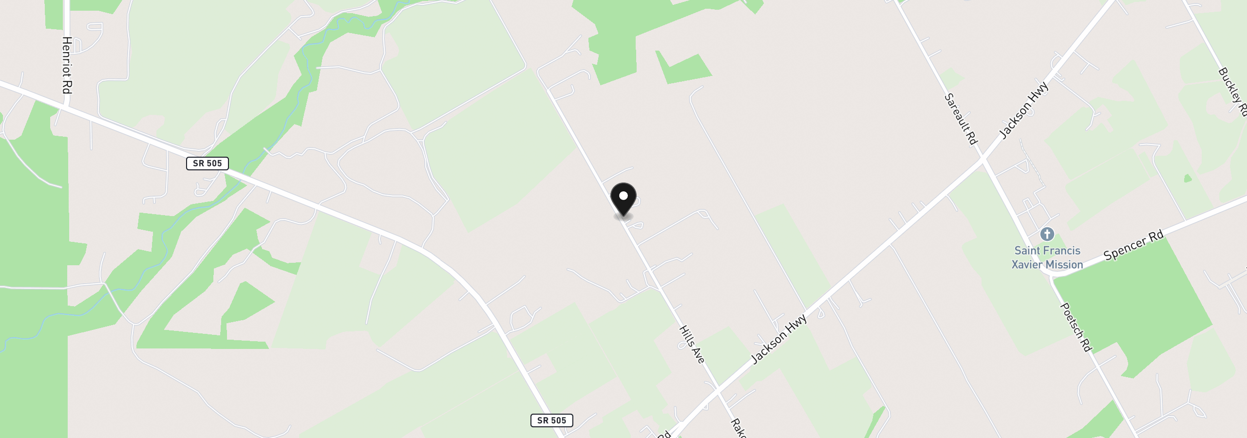 Map showing the location of 180 Rodeo Ln, Toledo, Wa 98591