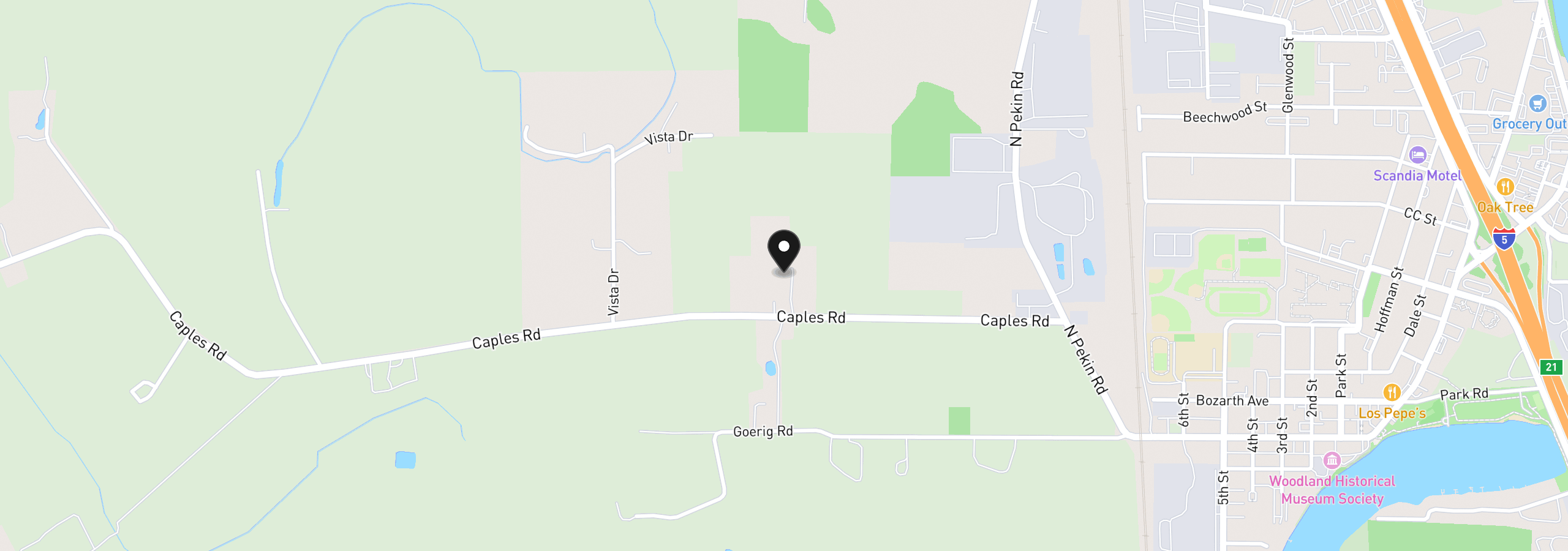 Map showing the location of 1018 Caples Rd, Woodland, Wa 98674