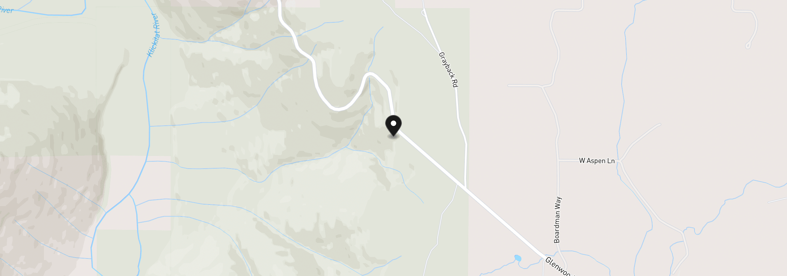 Map showing the location of Lot 7-1 and 2 Ginger Way 1-2, Goldendale, Wa 98620