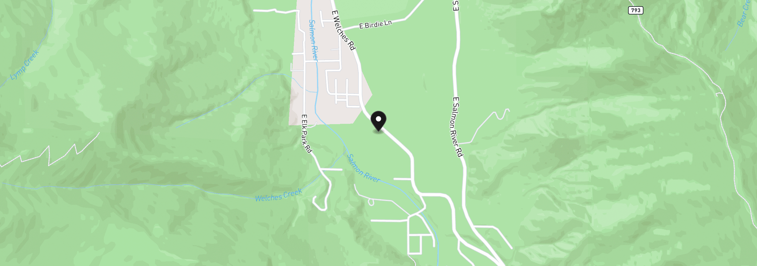 Map showing the location of 27325 E Welches Rd, Welches, OR 97067