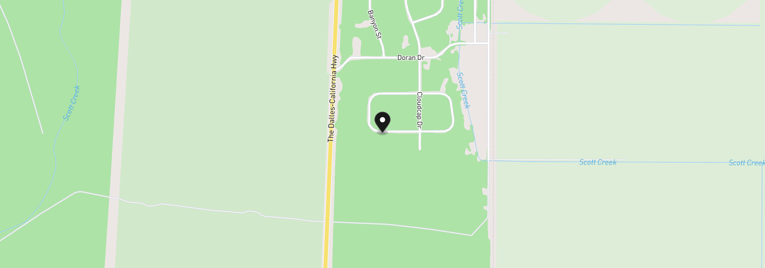 Map showing the location of Keyser Circle 28, Chiloquin, OR 97624