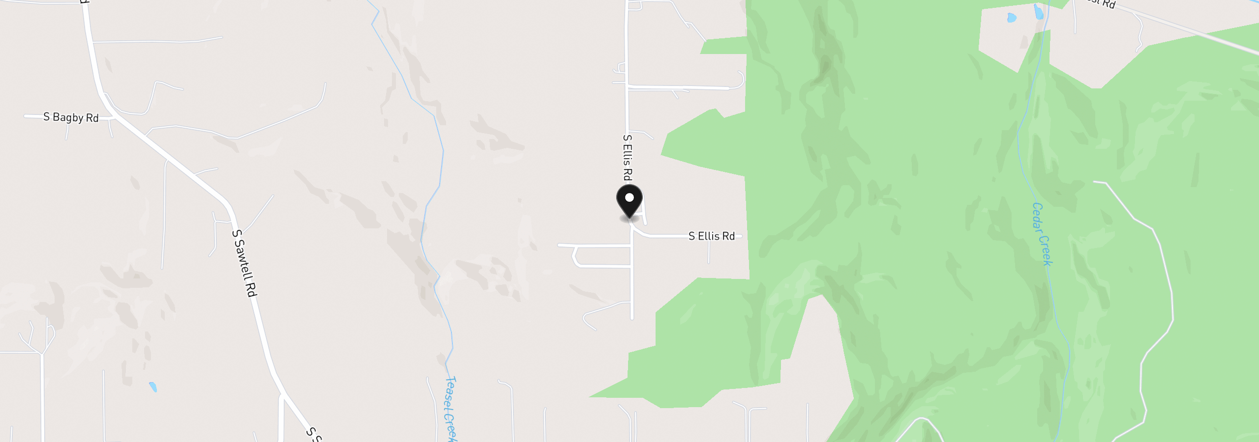 Map showing the location of S Ellis Rd 1, Molalla, OR 97038