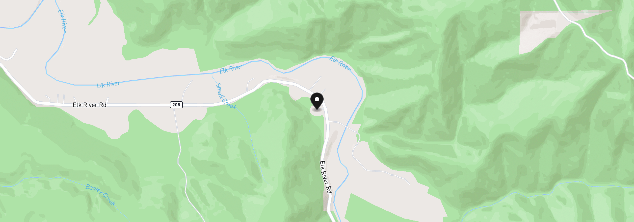 Map showing the location of 94620 Elk River Rd, Port Orford, OR 97465
