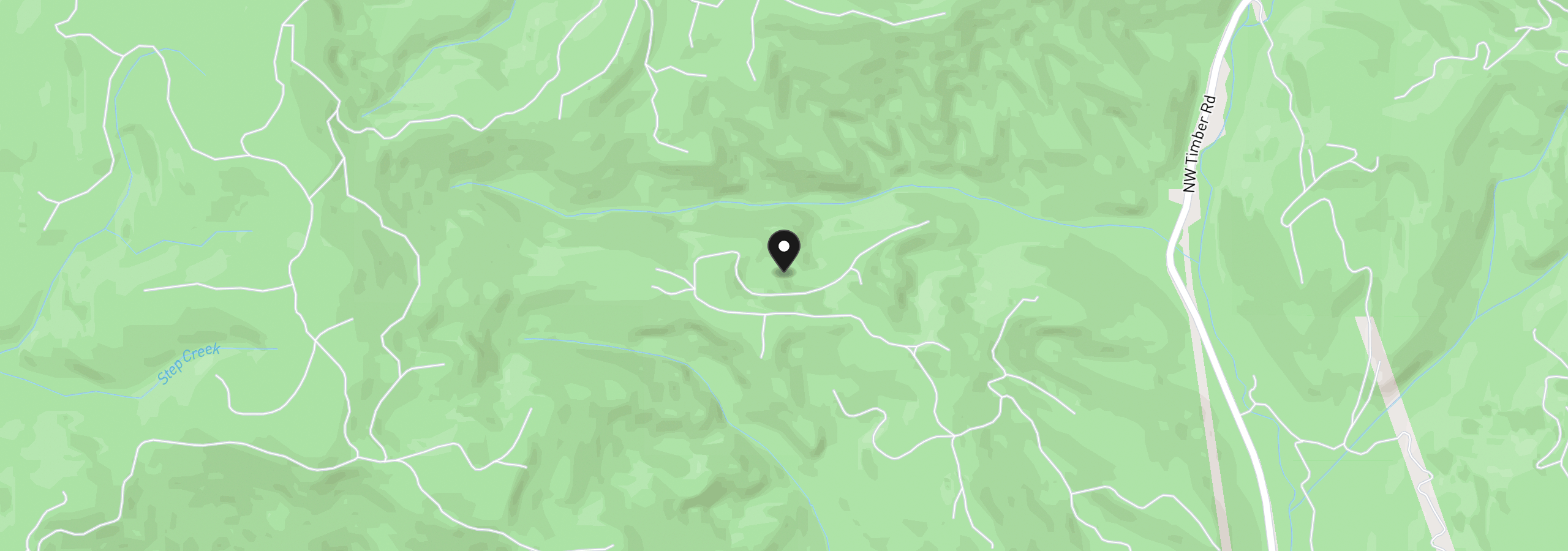 Map showing the location of Forest Rd off Timber, Timber, OR 97144