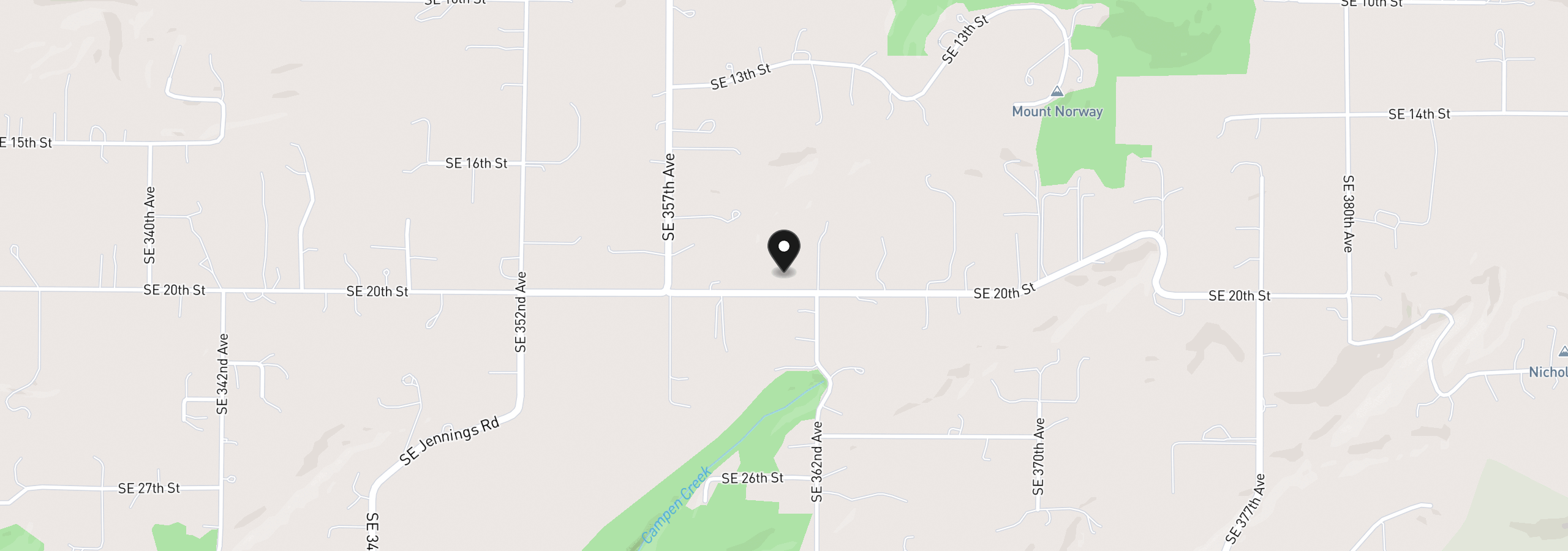 Map showing the location of SE 20th St 3, Washougal, Wa 98671