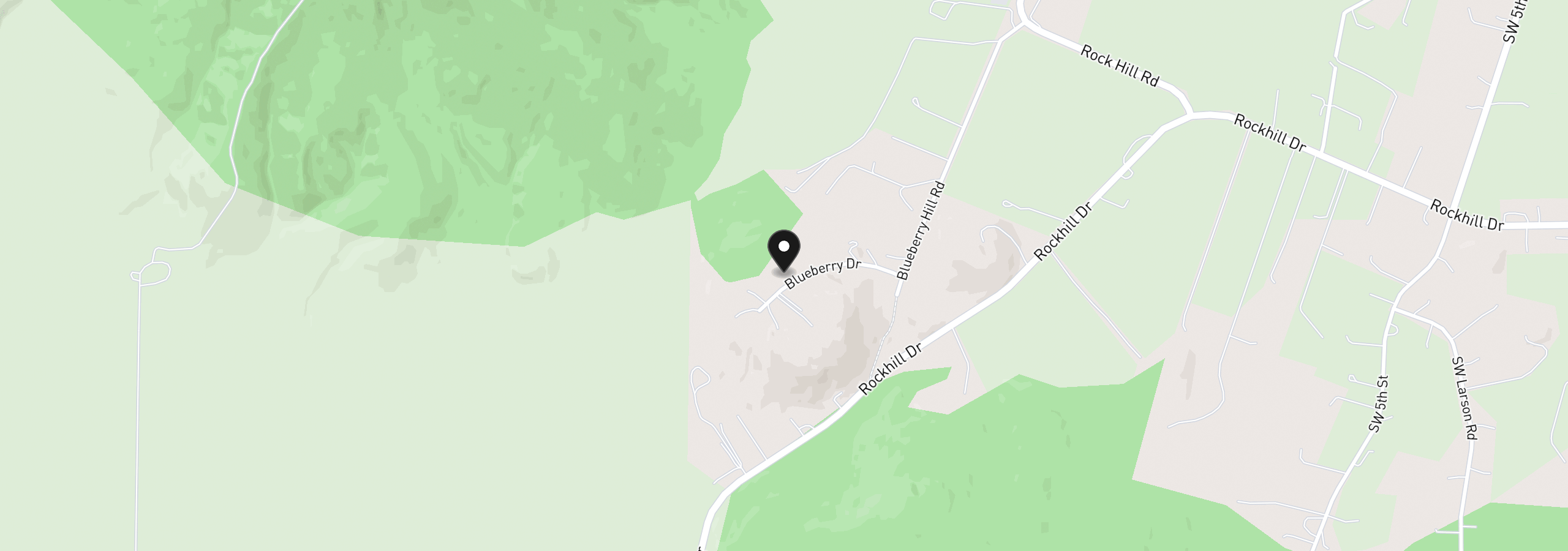 Map showing the location of 36313 Blueberry Dr, Lebanon, OR 97355