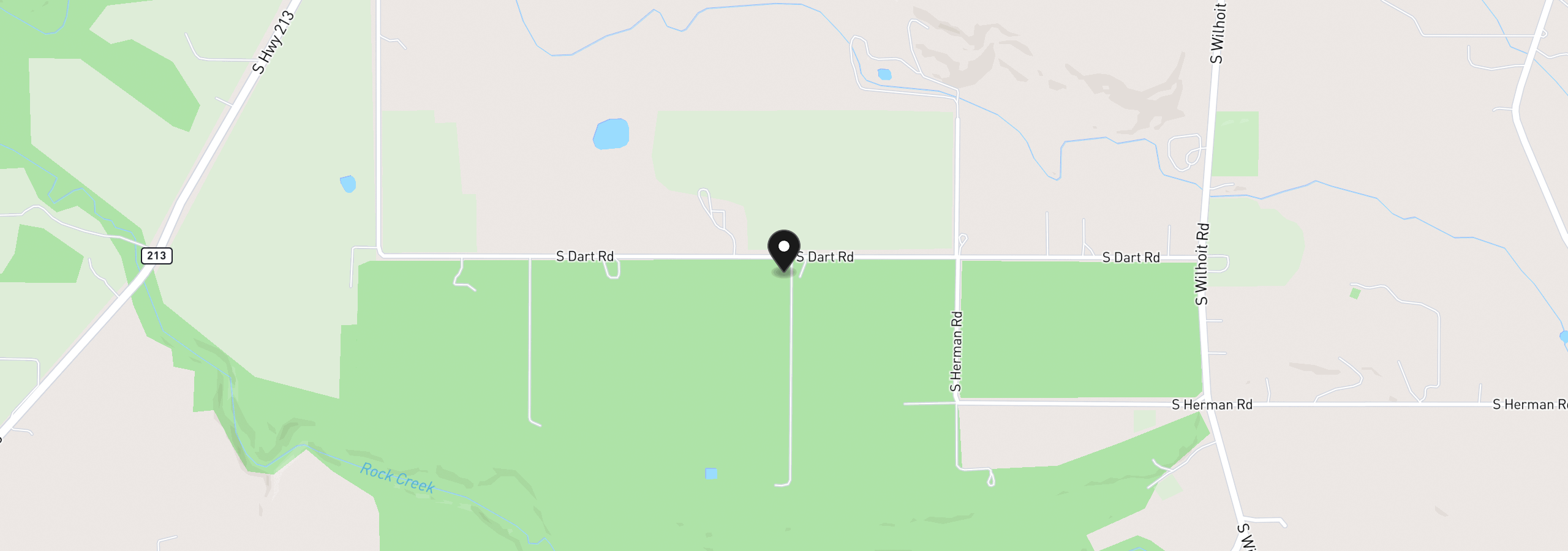 Map showing the location of 12716 S Dart Rd, Molalla, OR 97038
