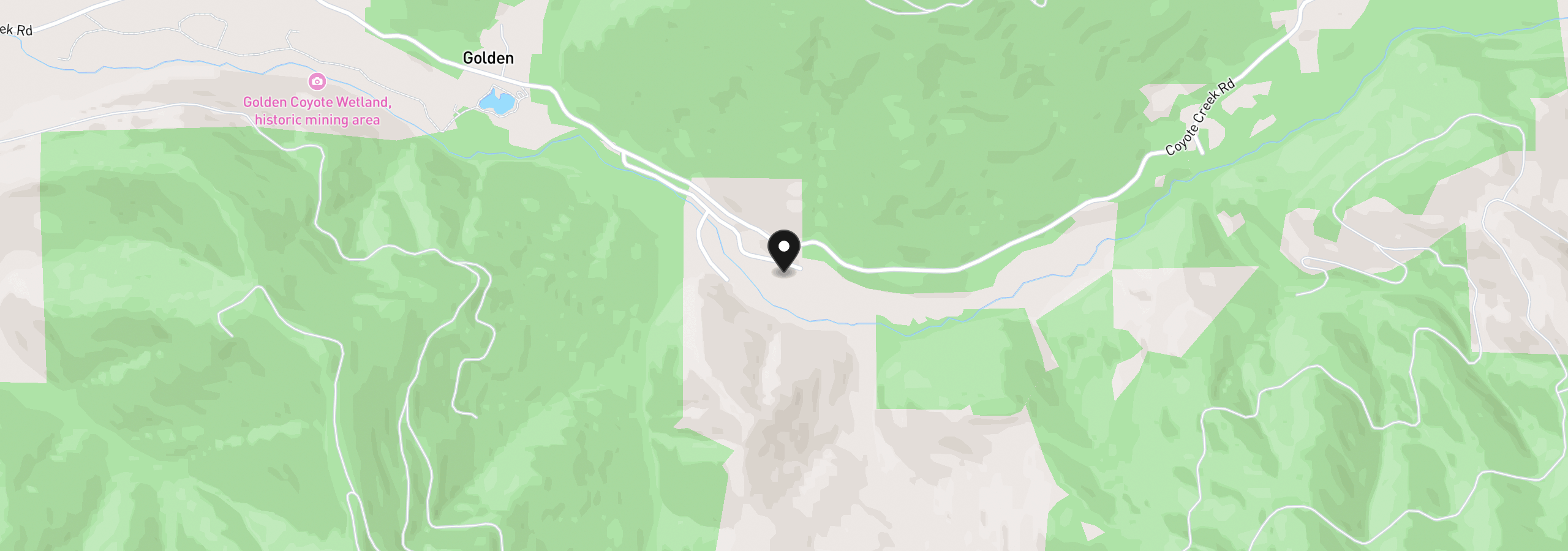 Map showing the location of 425 Bill Ln, Wolf Creek, OR 97497