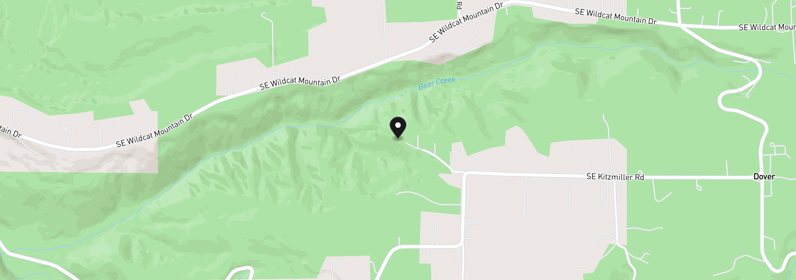 Map showing the location of 40149 SE Kitzmiller Rd, Eagle Creek, OR 97022