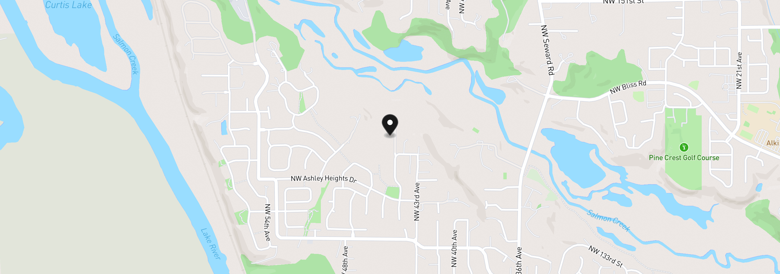 Map showing the location of 14014 NW 44th Ct, Vancouver, Wa 98685