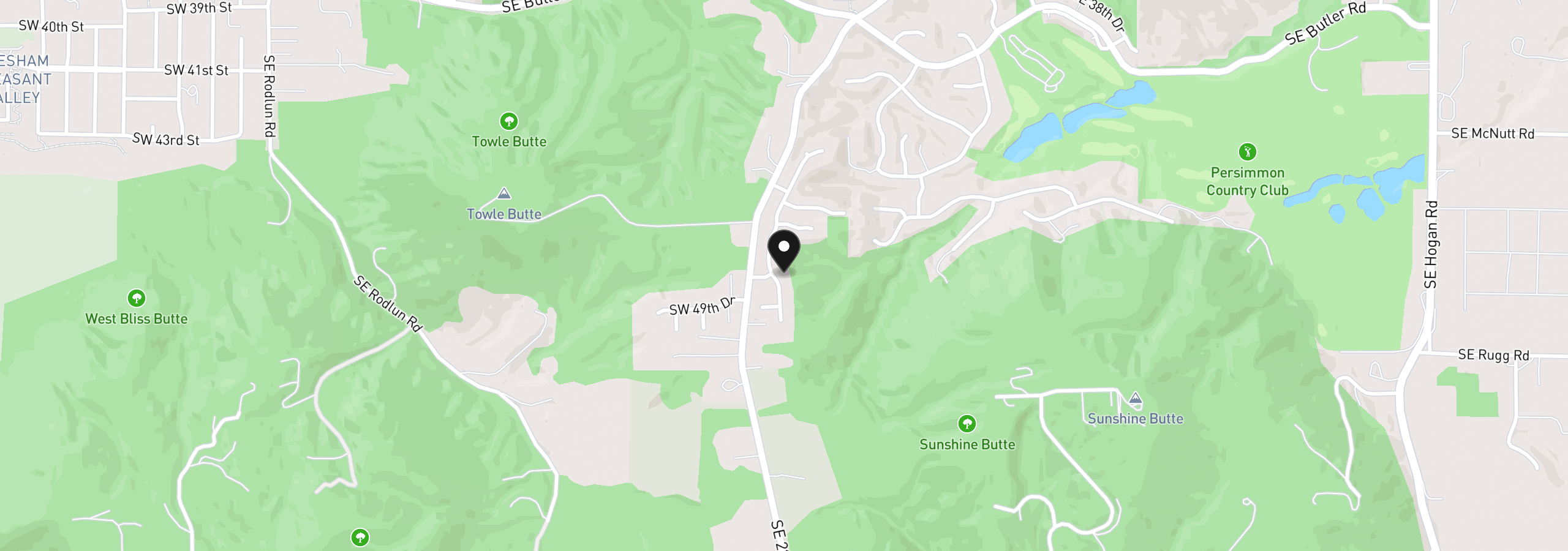 Map showing the location of 4818 SE Antelope Hills Dr, Gresham, OR 97080